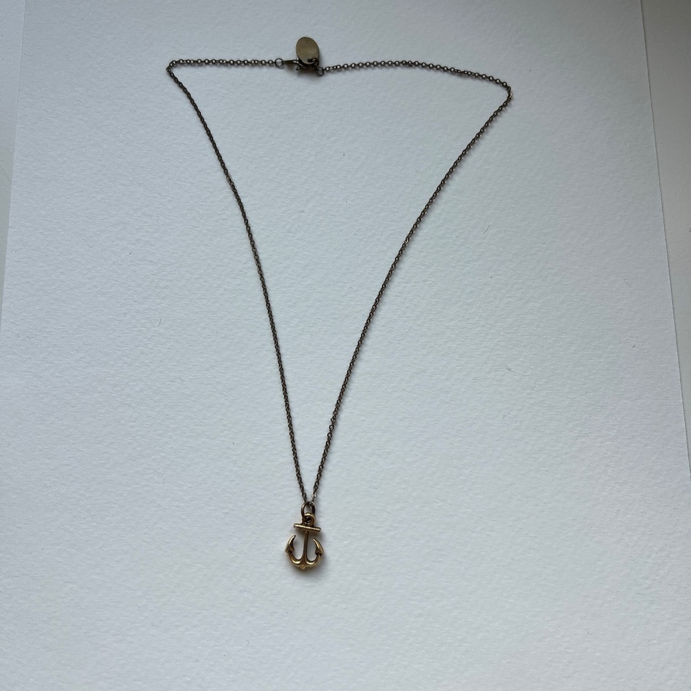 Brassy/gold Anchor Necklace